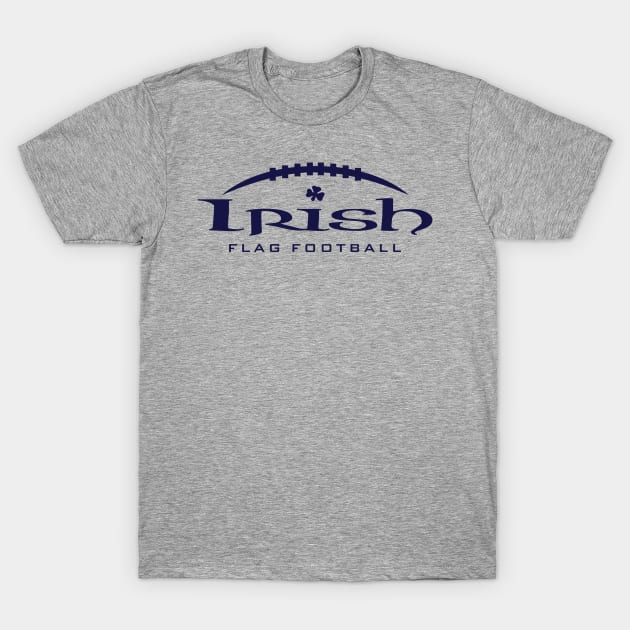 IRISH Flag Football T-Shirt by LeftCoast Graphics